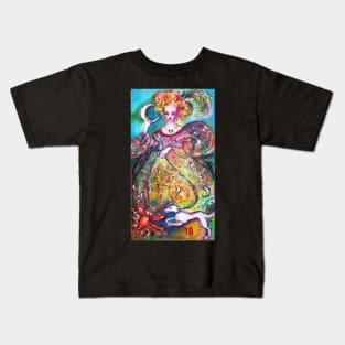 TAROTS OF THE LOST SHADOWS / THE MOON LADY Kids T-Shirt